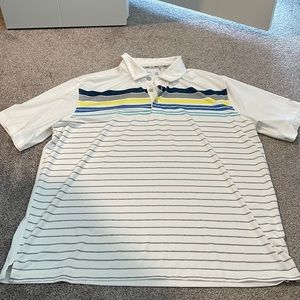 Walter Hagen mens striped golf shirt